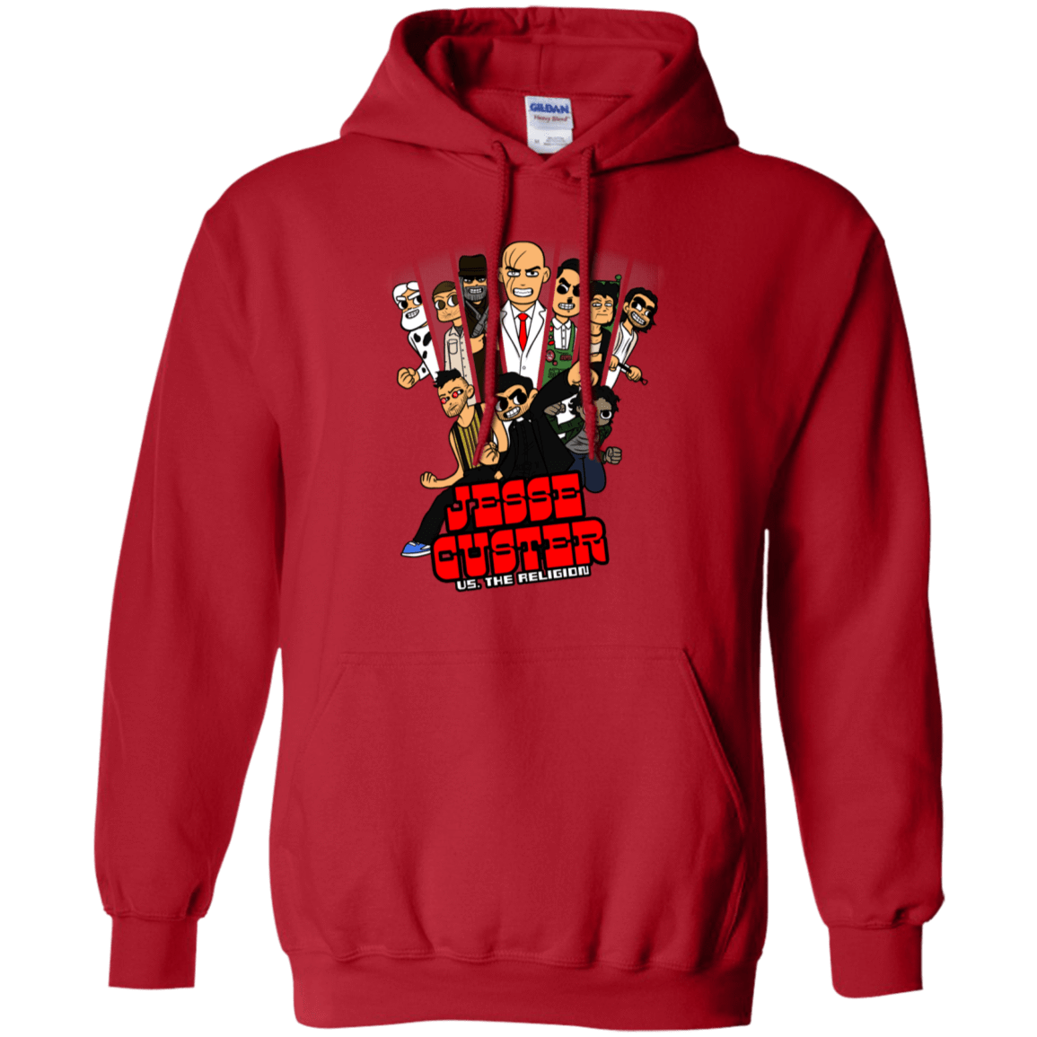 Sweatshirts Red / S Jesse Custer vs The Religion Pullover Hoodie