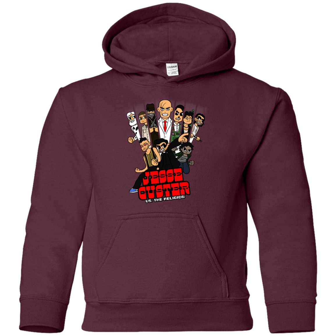 Sweatshirts Maroon / YS Jesse Custer vs The Religion Youth Hoodie