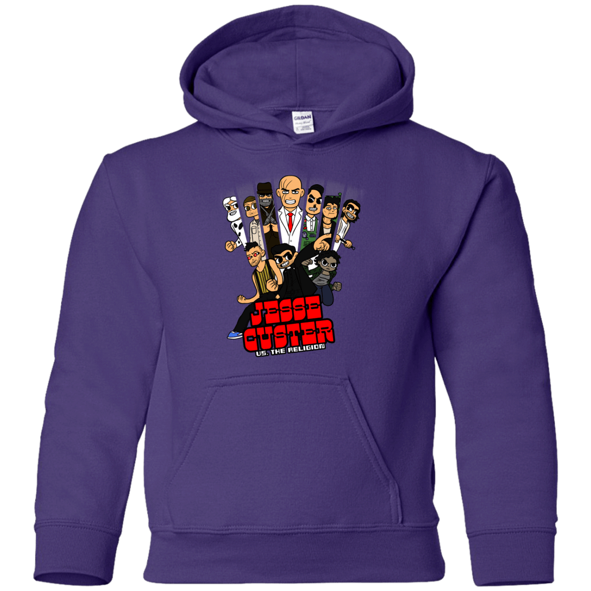 Sweatshirts Purple / YS Jesse Custer vs The Religion Youth Hoodie