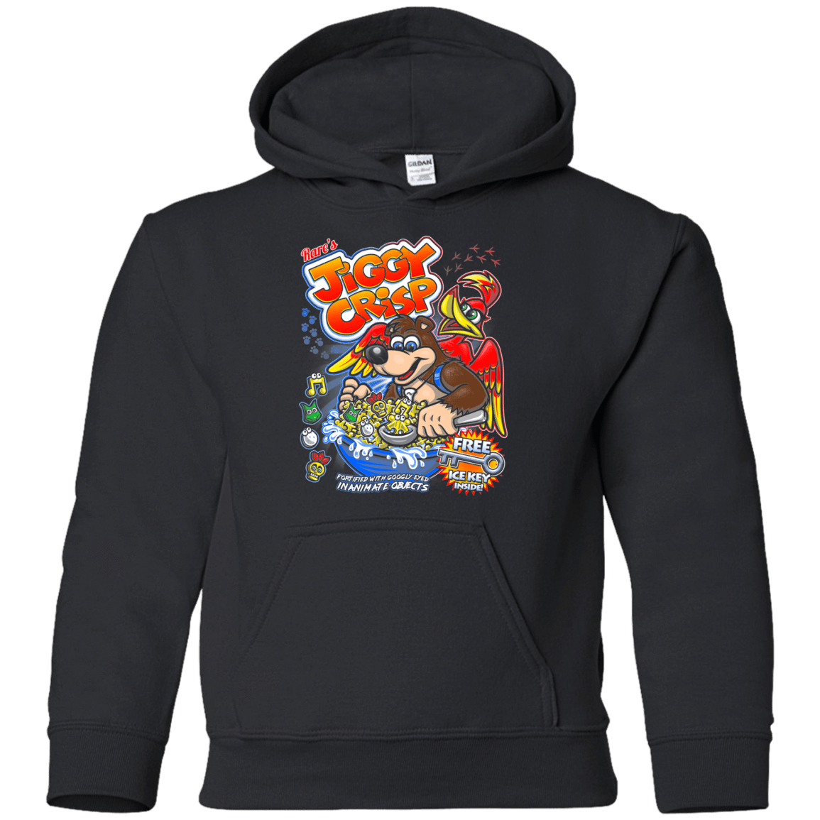 Sweatshirts Black / YS Jiggy Crisp Cereal Youth Hoodie