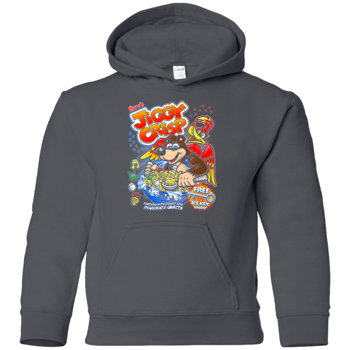 Sweatshirts Charcoal / YS Jiggy Crisp Cereal Youth Hoodie