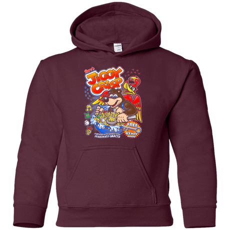 Sweatshirts Maroon / YS Jiggy Crisp Cereal Youth Hoodie