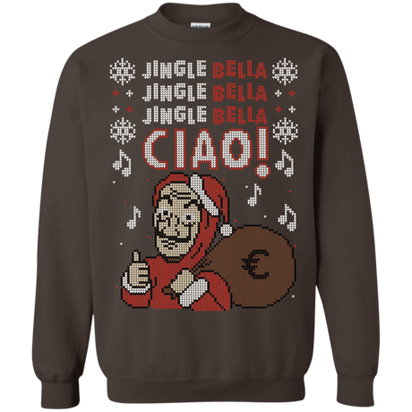 Sweatshirts Dark Chocolate / S Jingle Bella Ciao Crewneck Sweatshirt