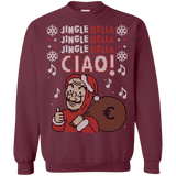 Sweatshirts Maroon / S Jingle Bella Ciao Crewneck Sweatshirt