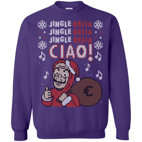 Sweatshirts Purple / S Jingle Bella Ciao Crewneck Sweatshirt