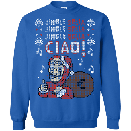 Sweatshirts Royal / S Jingle Bella Ciao Crewneck Sweatshirt