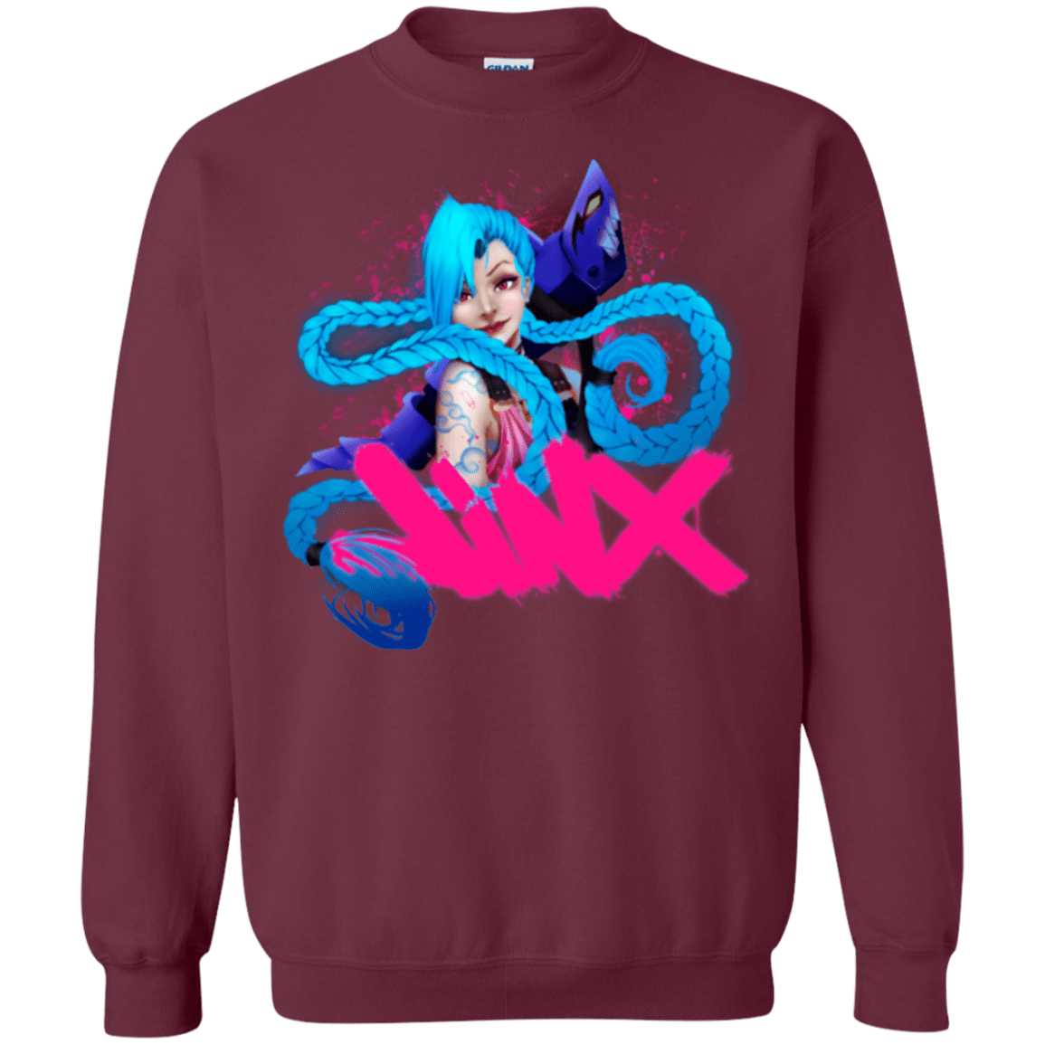 Sweatshirts Maroon / Small Jinx Crewneck Sweatshirt