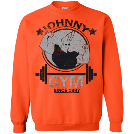 Sweatshirts Orange / Small Johnny Gym Crewneck Sweatshirt