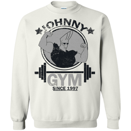 Sweatshirts White / Small Johnny Gym Crewneck Sweatshirt