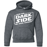 Sweatshirts Dark Heather / YS Join The Dark Side Youth Hoodie
