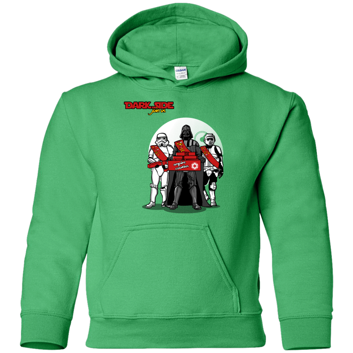 Sweatshirts Irish Green / YS Join The Dark Side Youth Hoodie