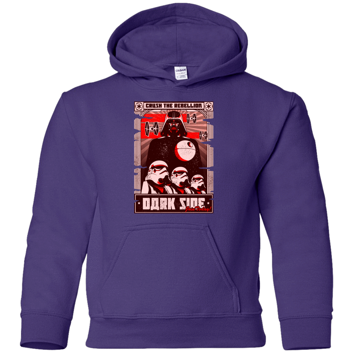 Sweatshirts Purple / YS Join the Dark SIde Youth Hoodie