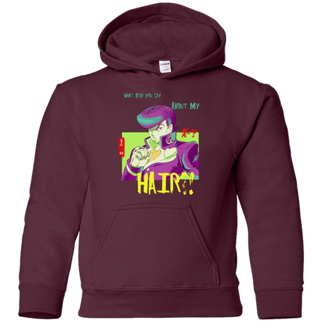Sweatshirts Maroon / YS Jojo Josuke Bizarre Adventure Youth Hoodie