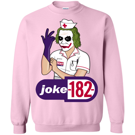 Sweatshirts Light Pink / Small Joke182 Crewneck Sweatshirt
