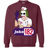 Sweatshirts Maroon / Small Joke182 Crewneck Sweatshirt
