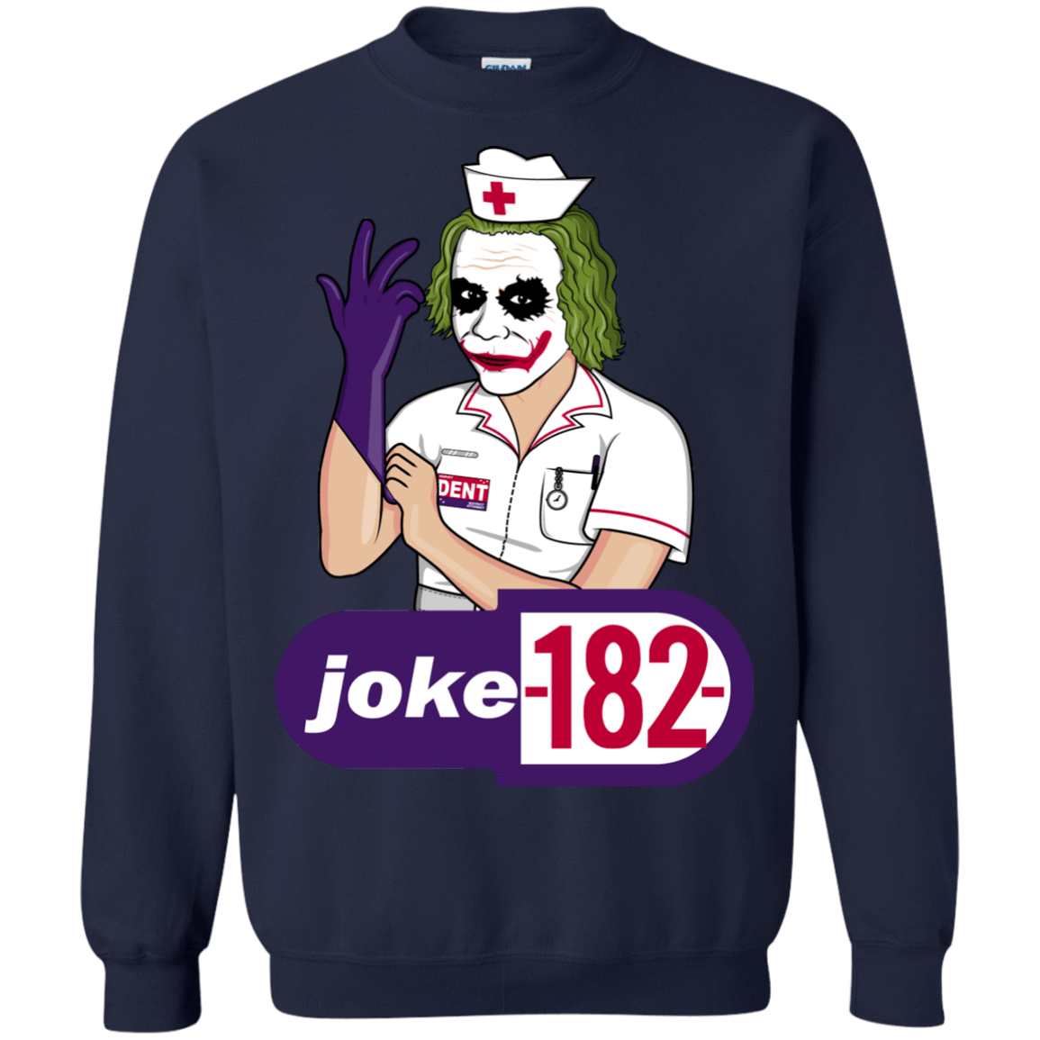 Sweatshirts Navy / Small Joke182 Crewneck Sweatshirt