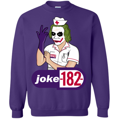 Sweatshirts Purple / Small Joke182 Crewneck Sweatshirt