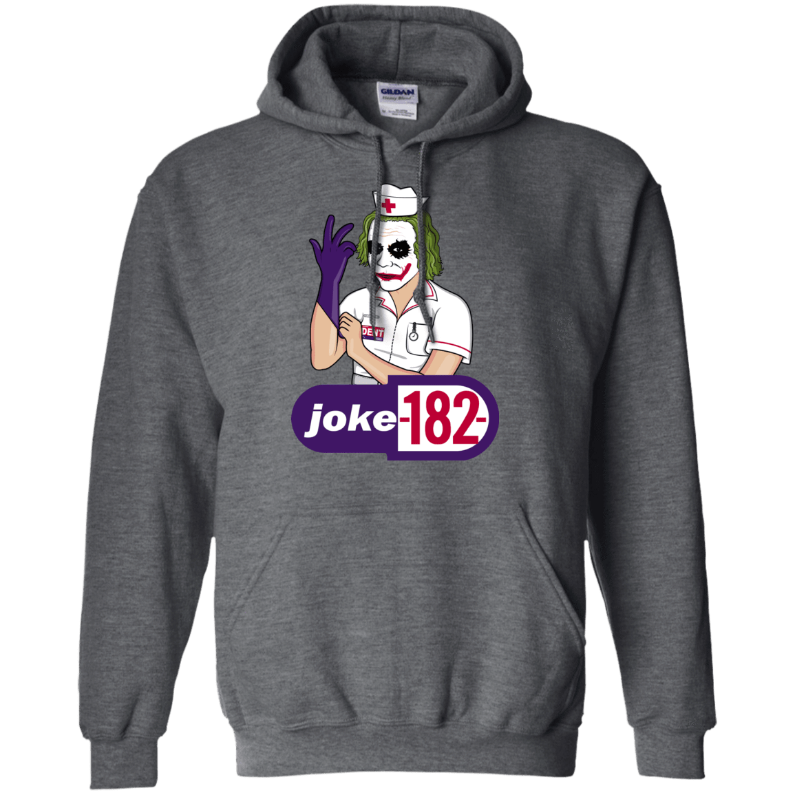 Sweatshirts Dark Heather / Small Joke182 Pullover Hoodie