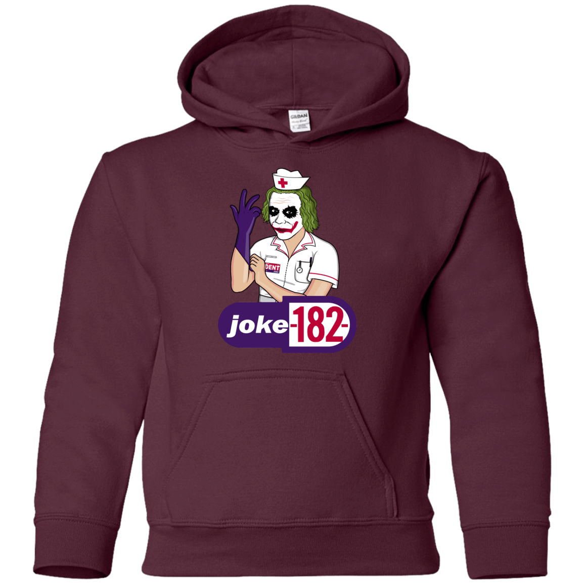 Sweatshirts Maroon / YS Joke182 Youth Hoodie
