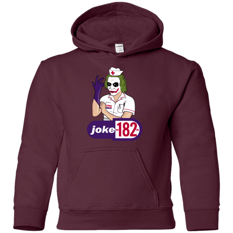 Sweatshirts Maroon / YS Joke182 Youth Hoodie