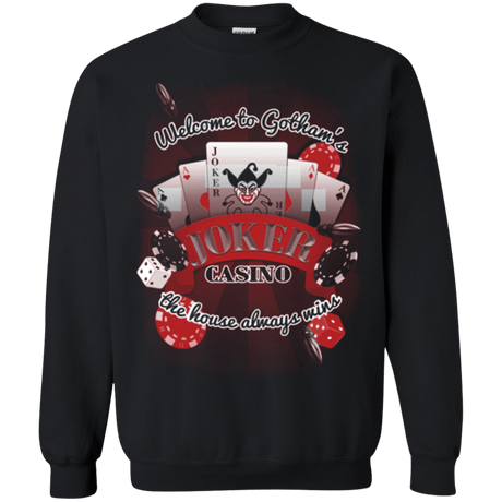 Sweatshirts Black / Small JOKER CASINO Crewneck Sweatshirt