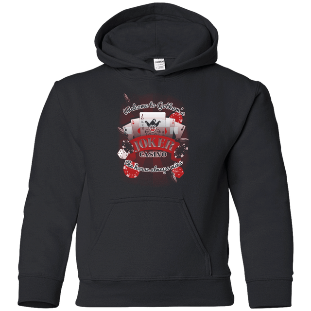 Sweatshirts Black / YS JOKER CASINO Youth Hoodie