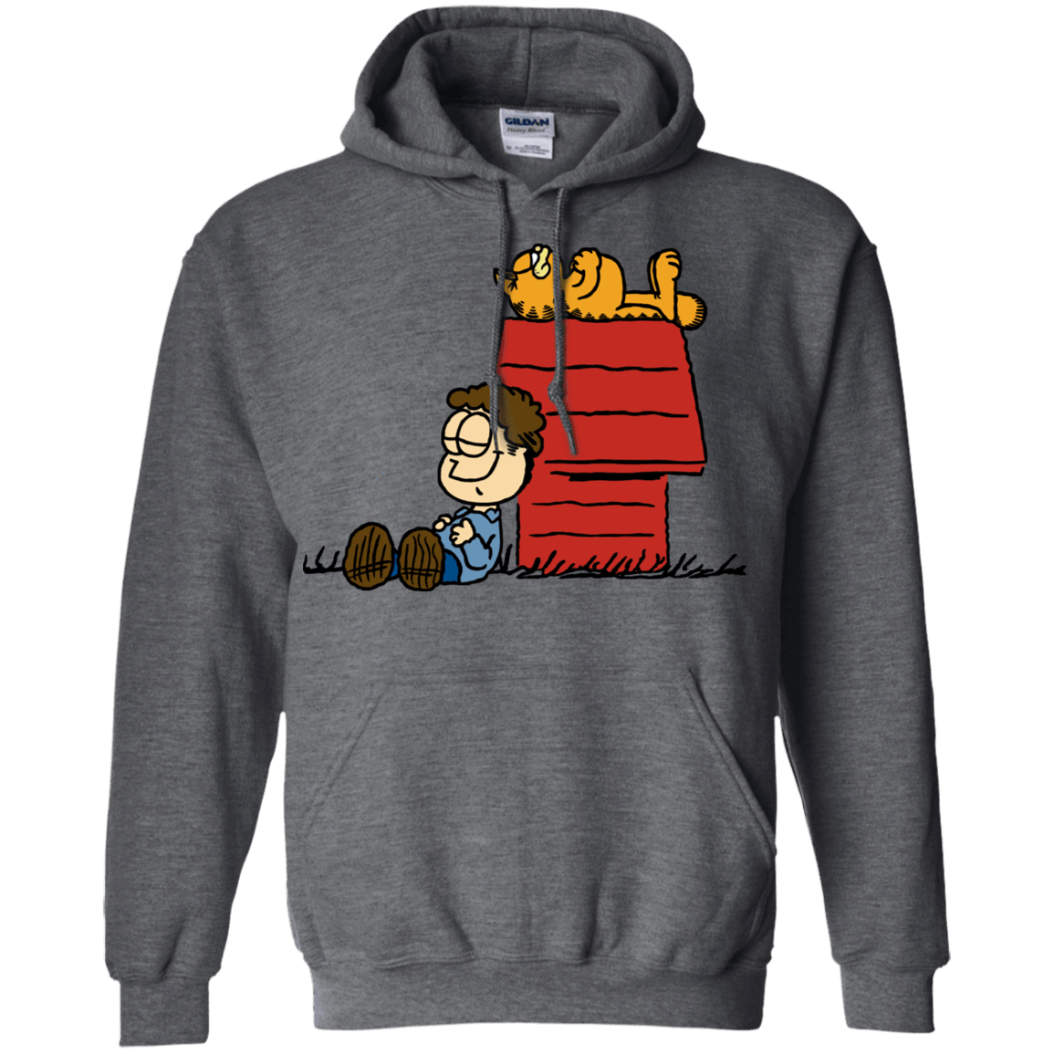 Sweatshirts Dark Heather / S Jon Brown Pullover Hoodie