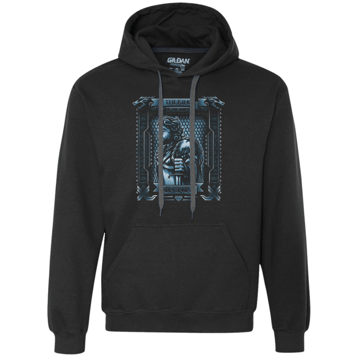 Sweatshirts Black / Small Jon Snow King in the North Premium Fleece Hoodie