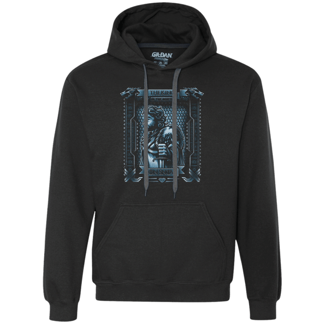 Sweatshirts Black / Small Jon Snow King in the North Premium Fleece Hoodie