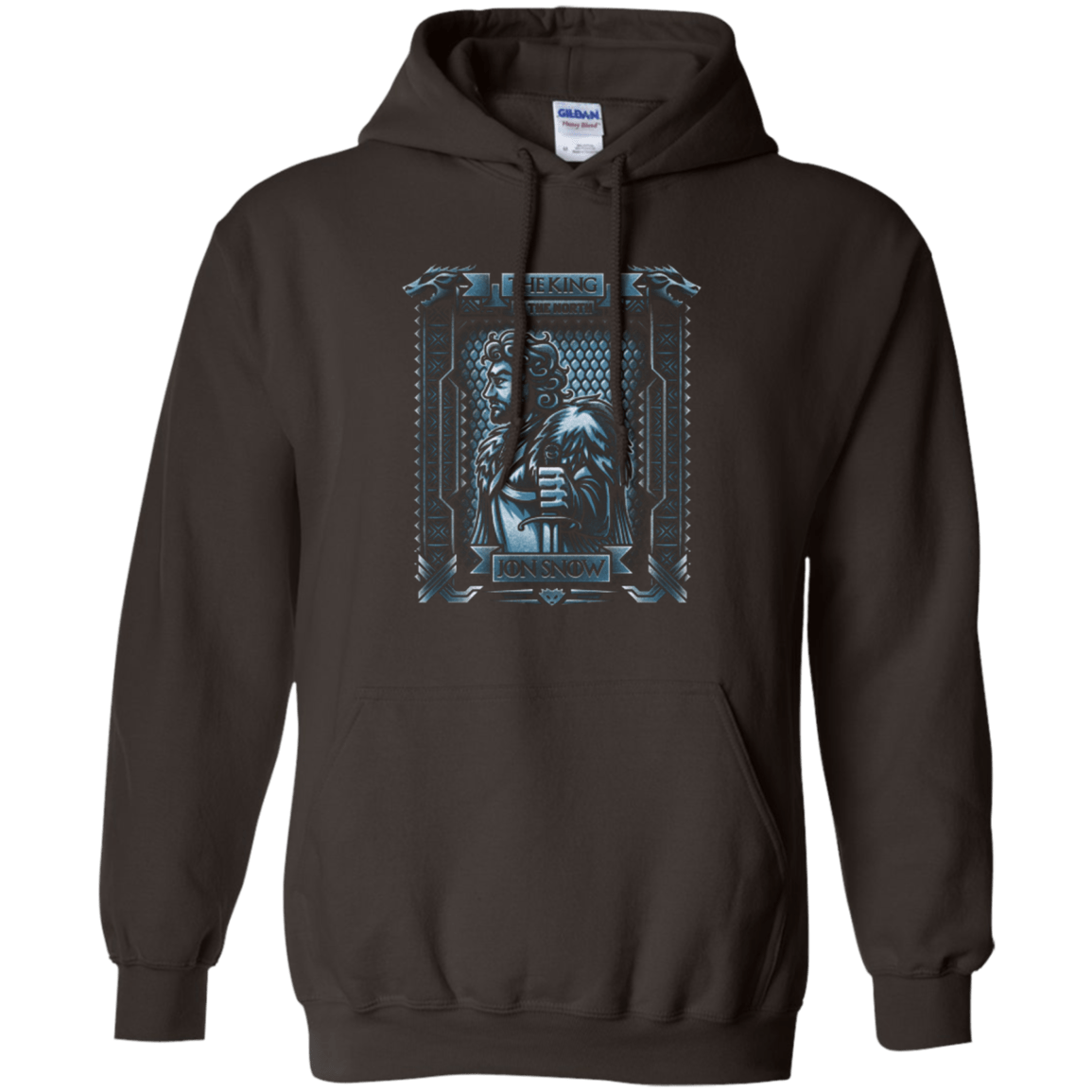 Sweatshirts Dark Chocolate / Small Jon Snow King in the North Pullover Hoodie