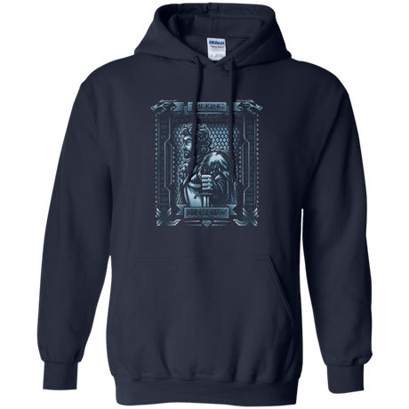 Sweatshirts Navy / Small Jon Snow King in the North Pullover Hoodie