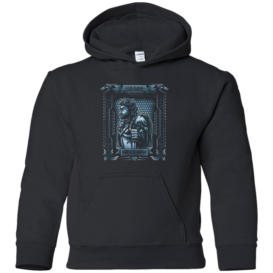 Sweatshirts Black / YS Jon Snow King in the North Youth Hoodie