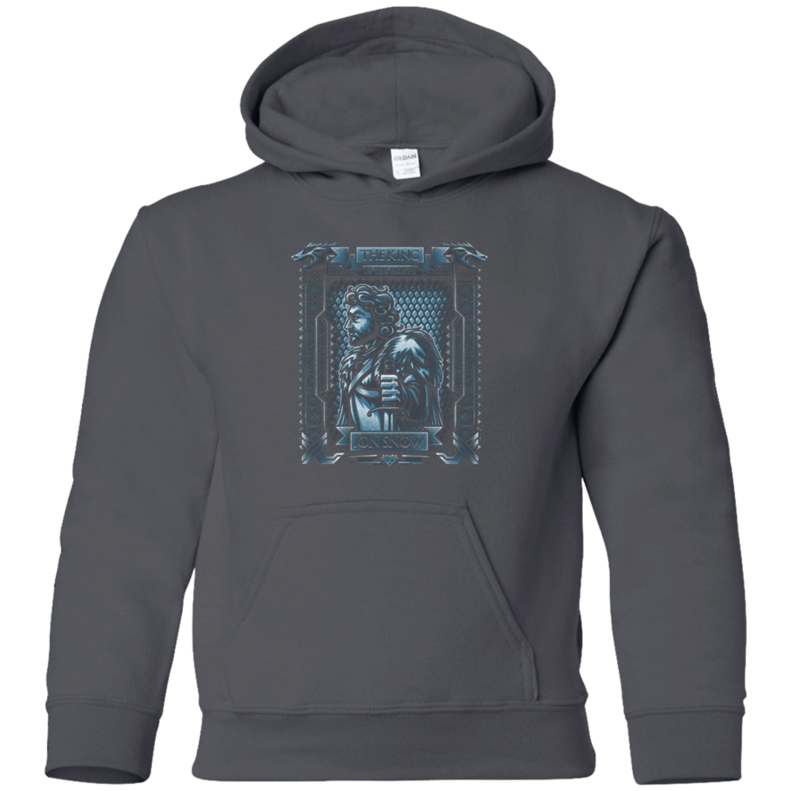 Sweatshirts Charcoal / YS Jon Snow King in the North Youth Hoodie