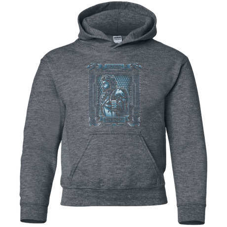 Sweatshirts Dark Heather / YS Jon Snow King in the North Youth Hoodie
