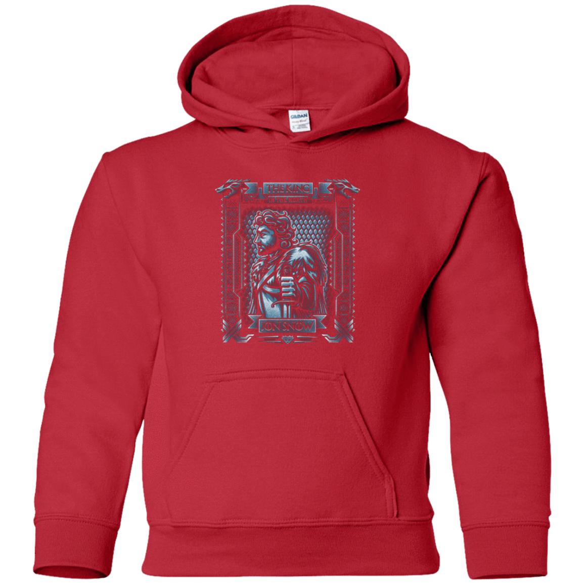 Sweatshirts Red / YS Jon Snow King in the North Youth Hoodie