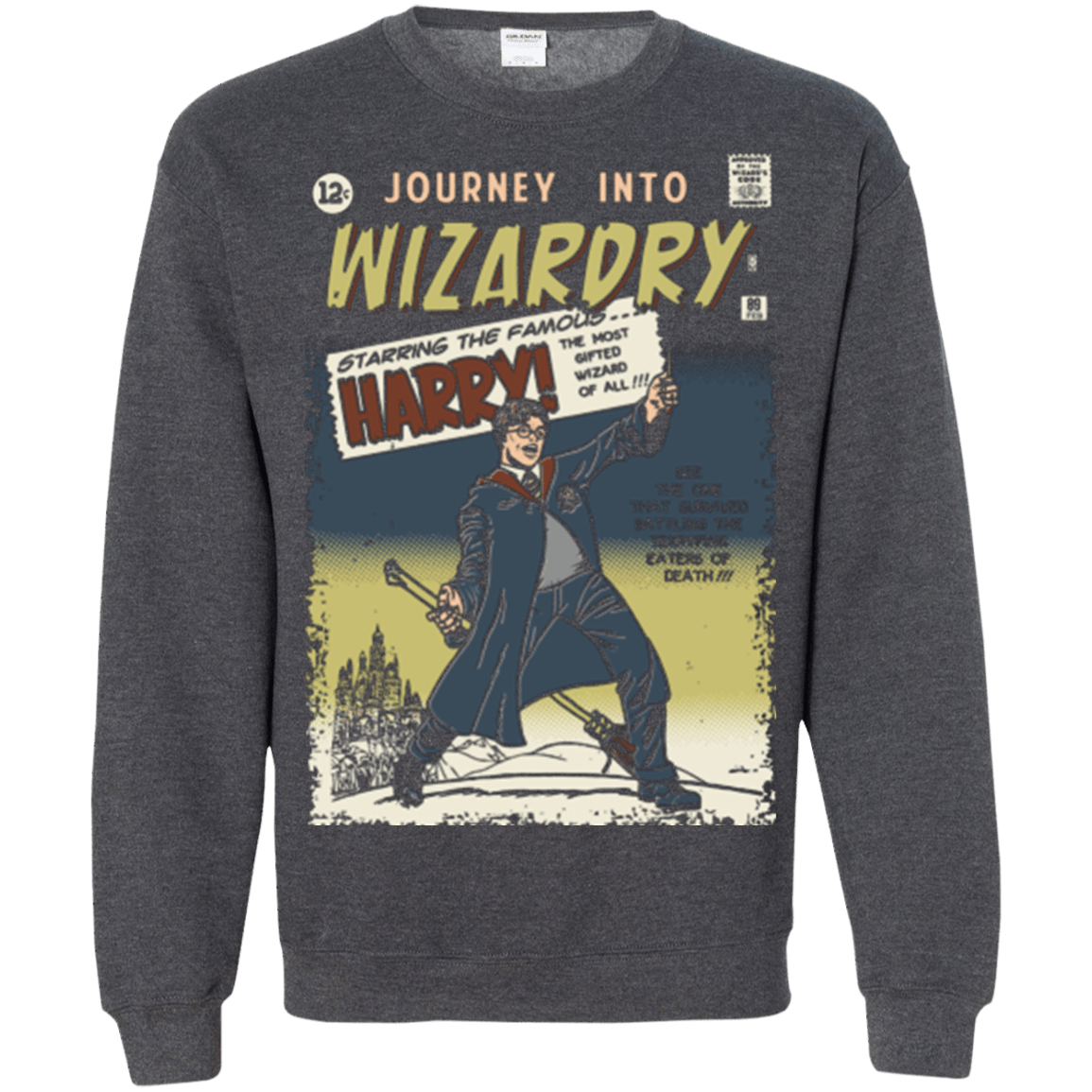Sweatshirts Dark Heather / Small Journey into Wizardry Crewneck Sweatshirt