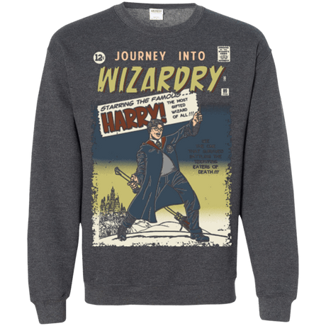 Sweatshirts Dark Heather / Small Journey into Wizardry Crewneck Sweatshirt