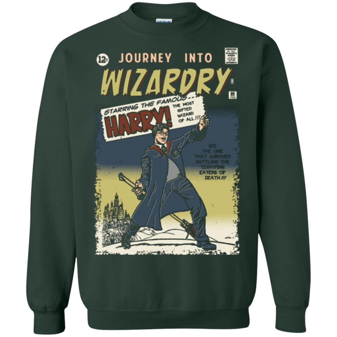 Sweatshirts Forest Green / Small Journey into Wizardry Crewneck Sweatshirt