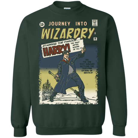 Sweatshirts Forest Green / Small Journey into Wizardry Crewneck Sweatshirt