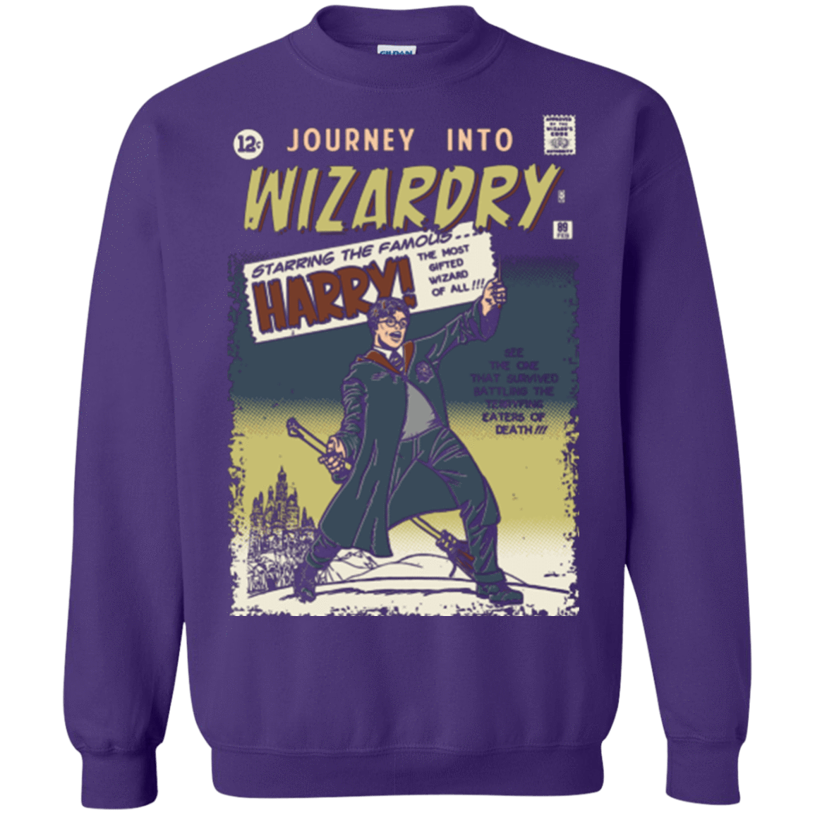 Sweatshirts Purple / Small Journey into Wizardry Crewneck Sweatshirt