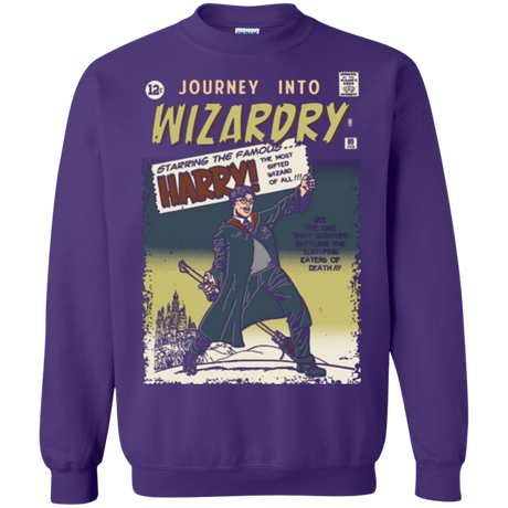 Sweatshirts Purple / Small Journey into Wizardry Crewneck Sweatshirt