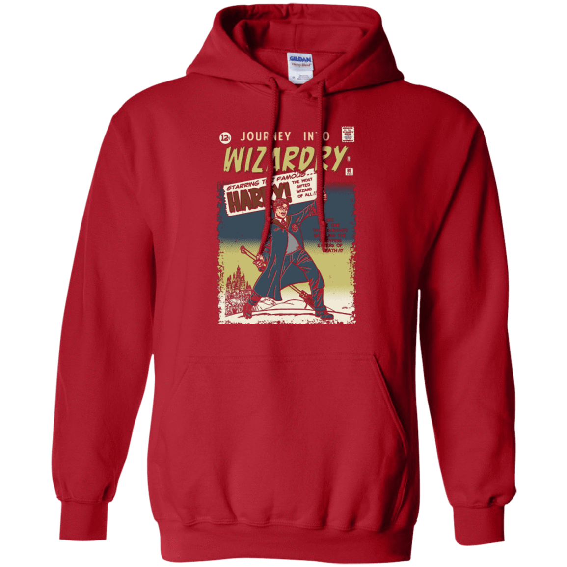 Sweatshirts Red / Small Journey into Wizardry Pullover Hoodie