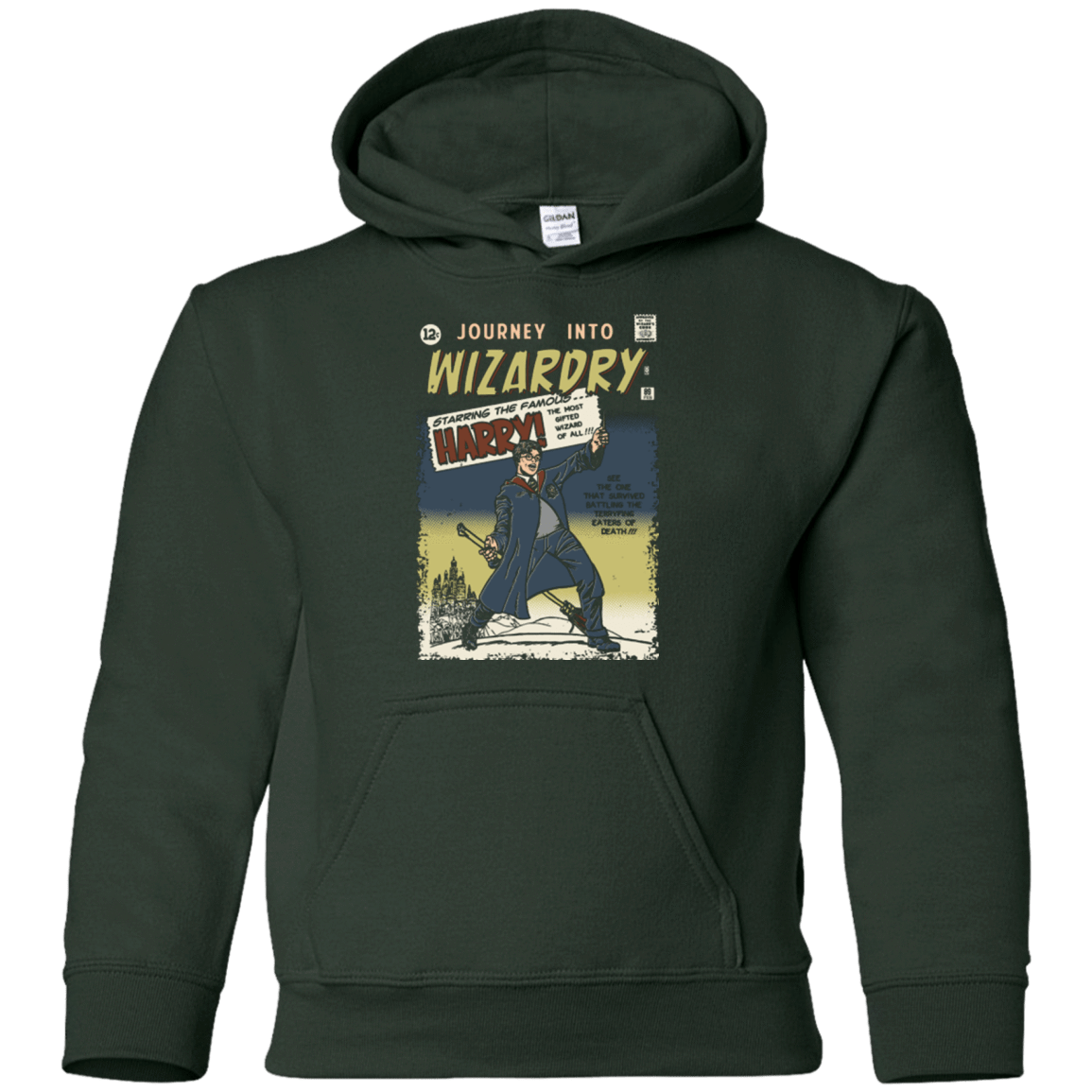Sweatshirts Forest Green / YS Journey into Wizardry Youth Hoodie