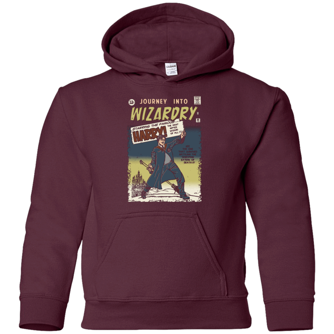 Sweatshirts Maroon / YS Journey into Wizardry Youth Hoodie