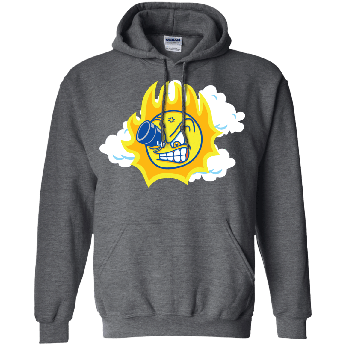 Sweatshirts Dark Heather / S Journey To The Angry Sun Pullover Hoodie