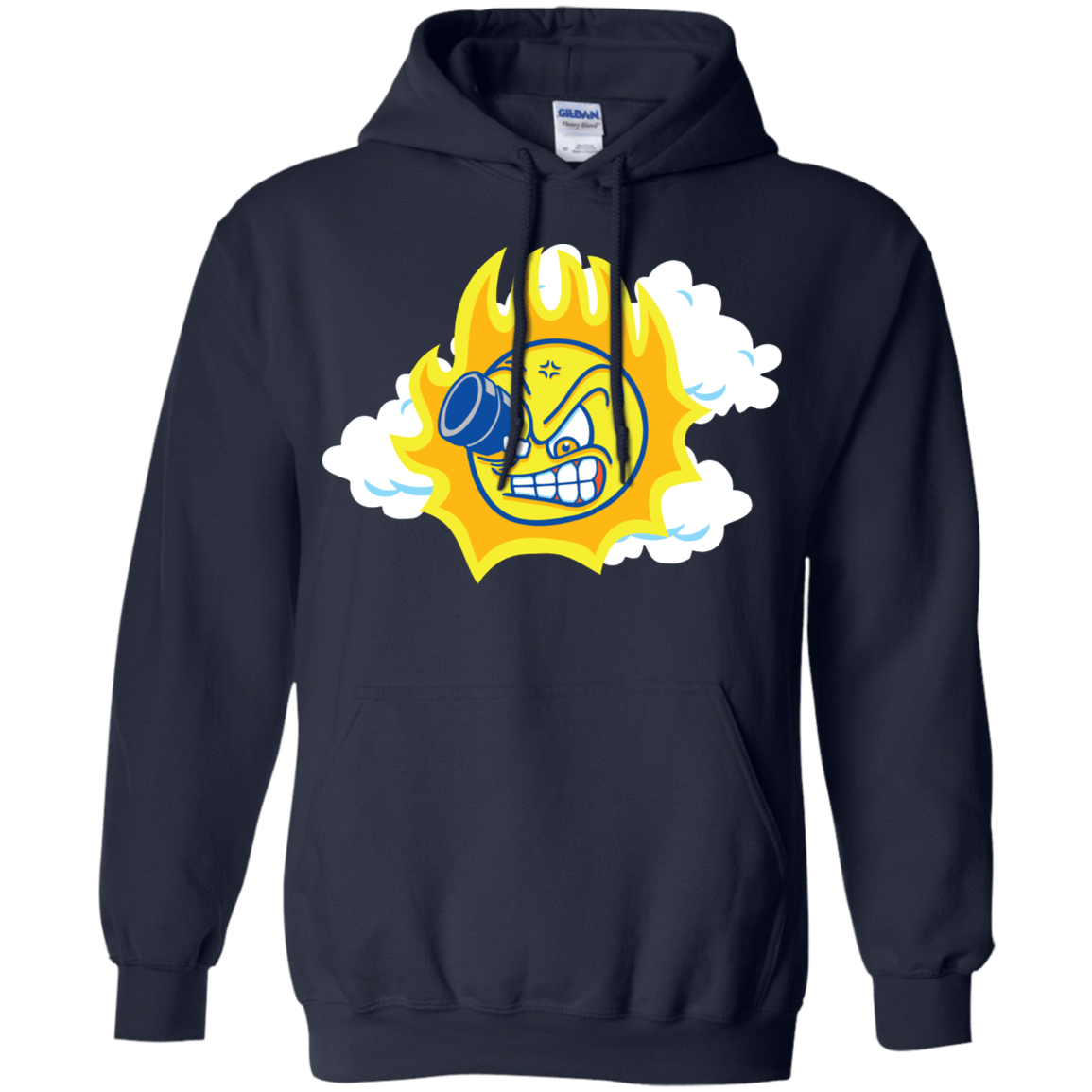 Sweatshirts Navy / S Journey To The Angry Sun Pullover Hoodie