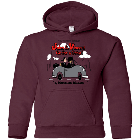 Sweatshirts Maroon / YS Jules n Vincent Youth Hoodie