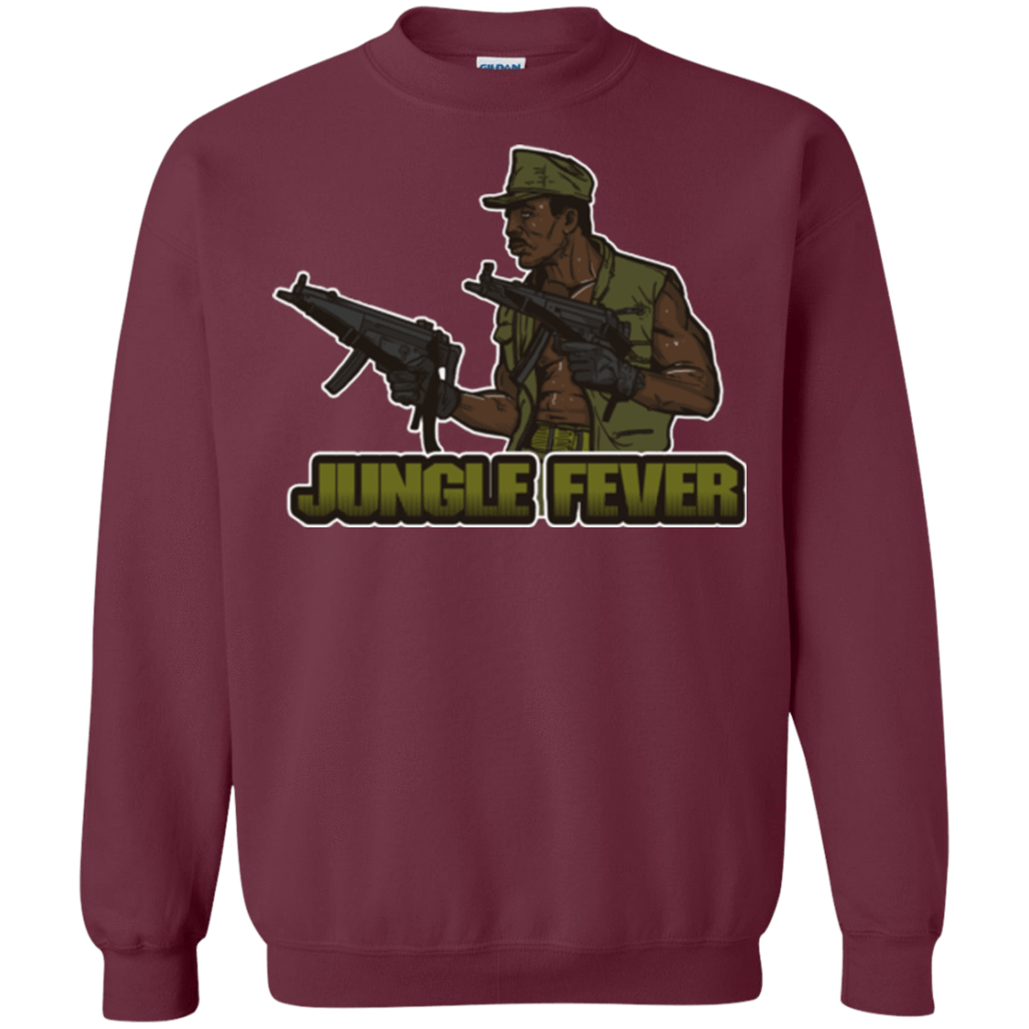 Sweatshirts Maroon / Small Jungle Fever Crewneck Sweatshirt