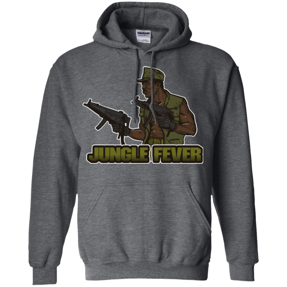 Sweatshirts Dark Heather / Small Jungle Fever Pullover Hoodie