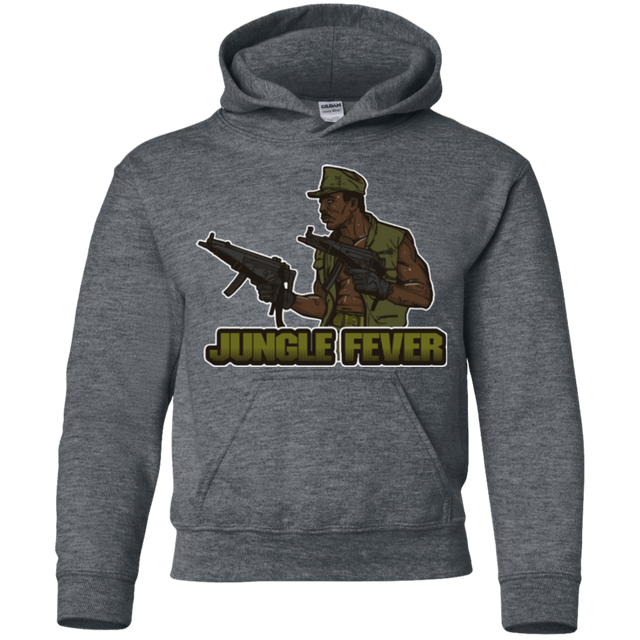 Sweatshirts Dark Heather / YS Jungle Fever Youth Hoodie